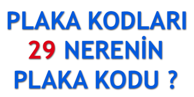 29 Plaka Kodu